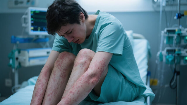 Chronic urticaria is a recurring allergic skin disorder marked by itchy rashes and swollen wheals on human skin. Triggered by immune disorders, allergens and physical stimuli, this persistent skin ail