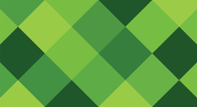 Green diamond grid pattern as background and texture in geometric style graphic design.