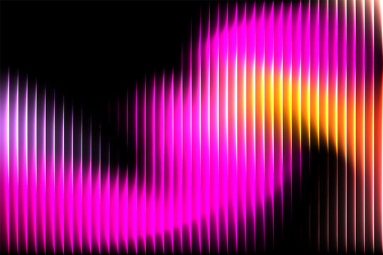 Abstract Pink Orange Neon Vertical Light Lines Background with Glowing Digital Wave Pattern, Futuristic Motion Texture and Vibrant Technology Design