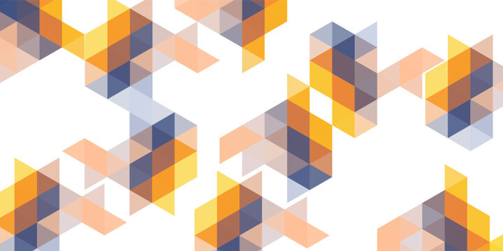 blue orange light blue abstract geometric background. Modern overlapping triangles. tri color shapes for your message. Business or tech presentation, app cover template