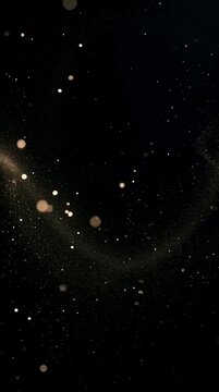 Chaotic particles gradually settling into organized patterns, visualizing transformation from disorder to harmony, created with Generative AI.