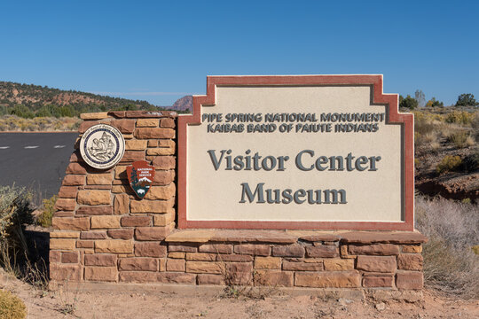 Fredonia, Arizona: Pipe Spring National Monument in Arizona. Kaibab Band of Paiute American Indian. Visitor Center and Museum. Exhibits on culture and human history. 