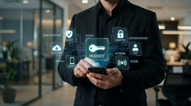 Passkey Authentication Mobile Security Data Protection Cyber Access