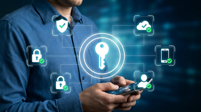 Passkey Mobile Authentication Security Digital Access Protection System