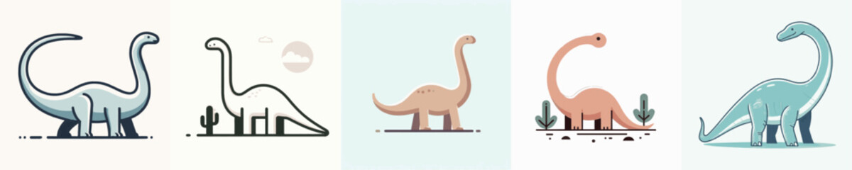 Brachiosaurus Vector Illustration © Fajar