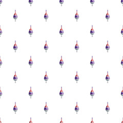 Fishing floats forming a seamless pattern on clean background © nsit0108