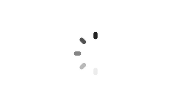 Animated circular loading mark with white background. animation loading circle icon