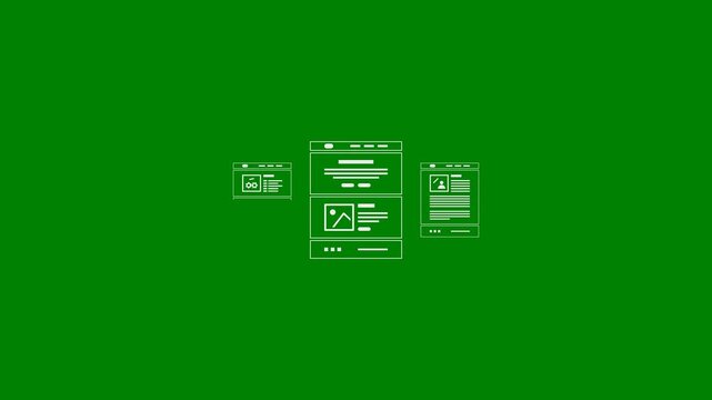 Speculative Webpage Loading, Preloading Pages, Speculative Prefetching - Browser Speculation Rules API - Better Website Performance - Minimal Flat Design Motion Graphics Clip - Green Screen, 7.5% gray