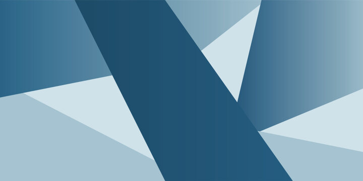 Minimalist Blue Geometric Background with Abstract Angular Shapes