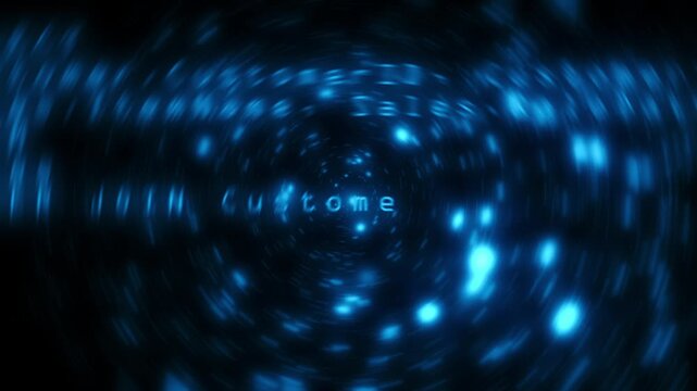 Computer database code on blue light background