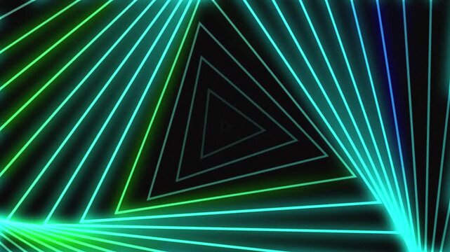 Animation of bright triangles as a background