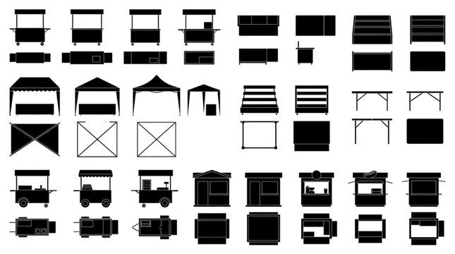 Architectural CAD Vehicle and Urban Structure Symbol Collection for Site Planning and Technical Drafting Layouts