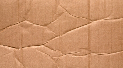 Fototapeta premium crumpled brown corrugated cardboard background,crumpled brown paper background,Crumpled Paper Poster Photo Effect Mockup,Crumpled Paper texture overlay effec,crumpled kraft paper background