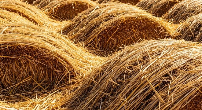 close up of dry grass