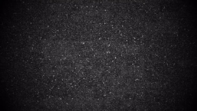 Analog static noise glitch television vhs distortion overlay monochrome grainy retro background