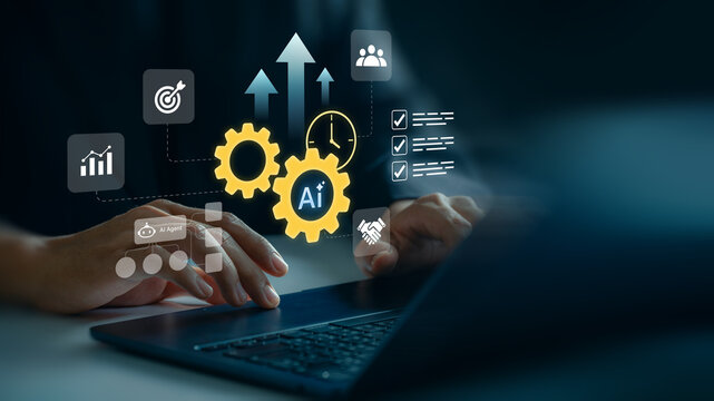 AI workflow automation supporting enterprise productivity, intelligent business process optimization, operational efficiency management, digital transformation and AI agent workflow integration
