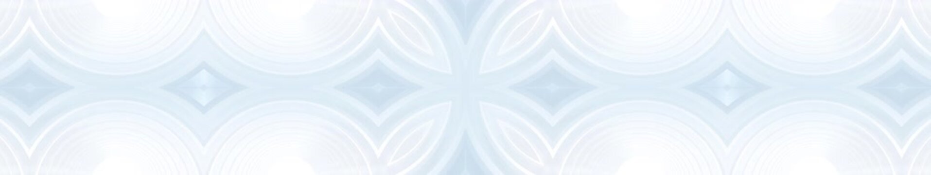 Soft Pastel Abstract Panorama Background with Light Blue Seamless Geometric Pattern