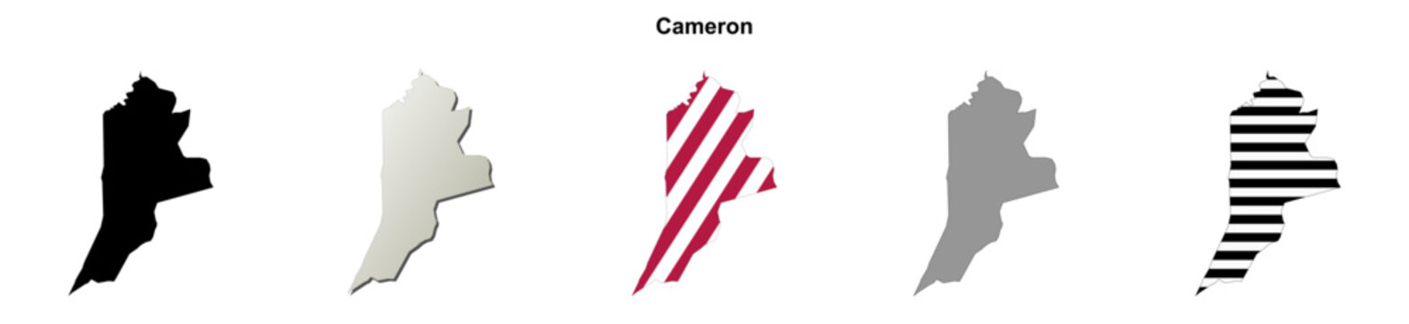 Cameron (Arizona) blank outline map