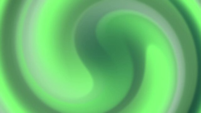 Dynamic swirling abstract background featuring vibrant green hues and smooth motion effects, ideal for creative projects and digital designs.