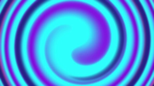 Dynamic abstract video featuring vibrant blue spiral patterns and swirling circular motions creating a mesmerizing visual effect