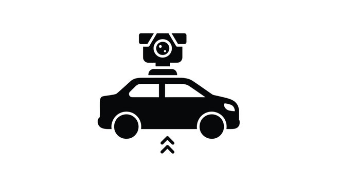 360 degree camera car silhouette