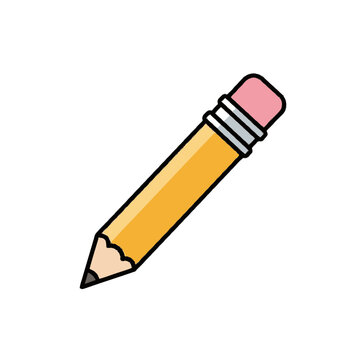 Colorful illustration of a pencil.
