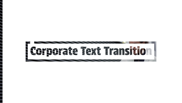 Corporate Text Transition | Clean Modern Shape Title Transition For Minimal Elegant Business Video Presentation Slide Graphic Lower Third Motion