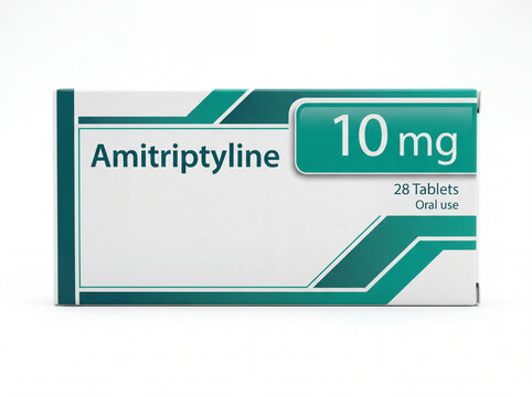 Amitriptyline 10 mg tablets for depression and pain relief