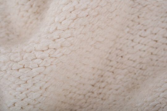 Textured sherpa fabric close up detail