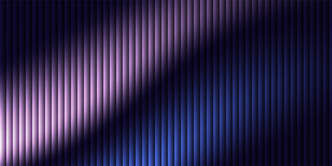 Fototapeta premium Ripple glass distortion background. Abstract fractal effect ribbed glass texture with vibrant gradients smooth fluted vertical lines. Reeded Bold dynamic design blending futuristic tones vector bg.
