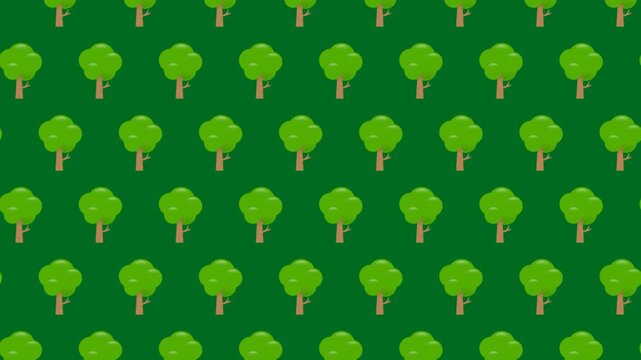 green trees background