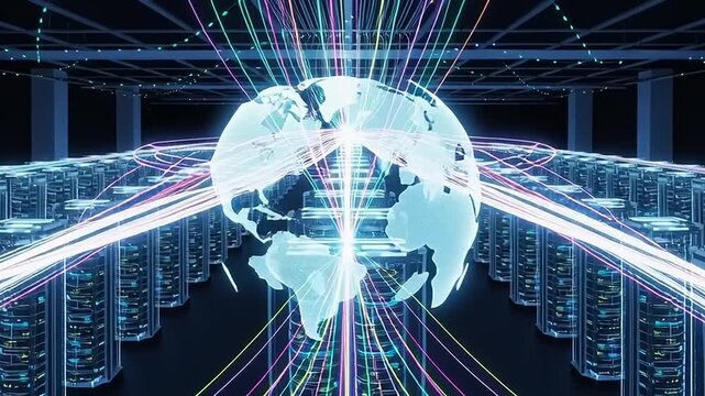 Global Cloud Computing Data Center Network Infrastructure