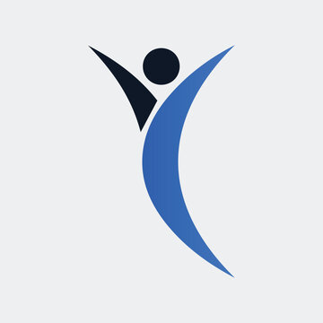Silhouette of person dancing with arms raised in joyful celebration against white background