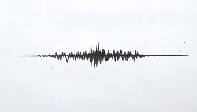 Abstract seismic wave form, central spike