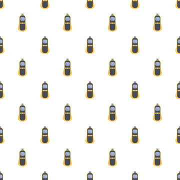 Portable air quality monitoring devices creating a repeating geometric pattern