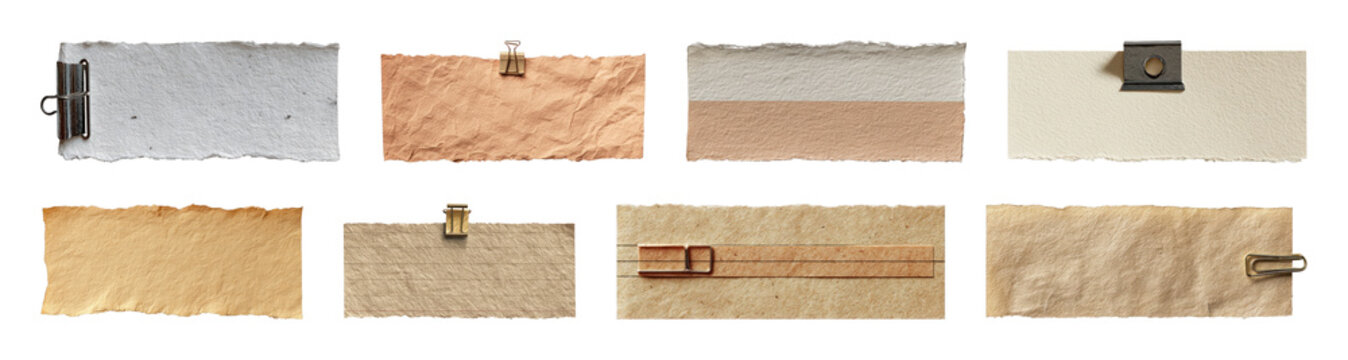 PNG Vintage paper clips collection on transparent background