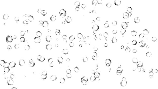 A clean and fresh blue water drops alphabet design featuring transparent liquid bubbles and a seamless dew pattern on white glass for a natural wet texture illustration