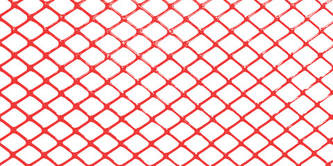 Seamless red wire mesh fence texture pattern with abstract geometric diamond shapes vector graphic illustration background. © Design House