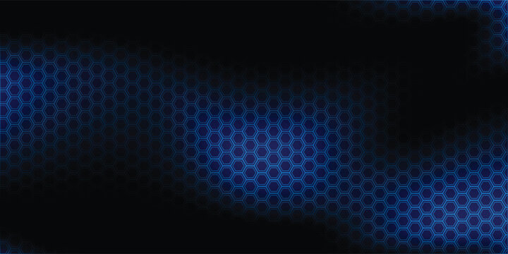 Futuristic gaming hud interface abstract wave with electric blue neon wireframe vector art