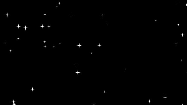 alpha Starry sky particles twinkling stars, twinkle stars background animation effect festive holiday decoration.
White glowing twinkling sparkles, looping background animation. stars twinkling night.