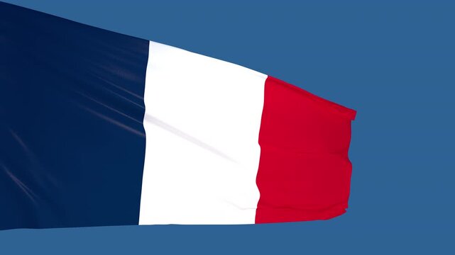Flag of France Waving Seamless 4K Video Loop with Alpha Channel

Image Size: 3840&times;2160
Frame Rate : 29.97
Video Encoding: ProRes 4444
Quick Time (.mov) with Alpha Channel