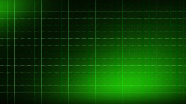 abstract green gradient graph grid background animation loop, square pattern graph grid with gradient. military radar medical science technology themed background 