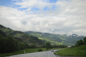 Fototapeta premium Austrian mountain road