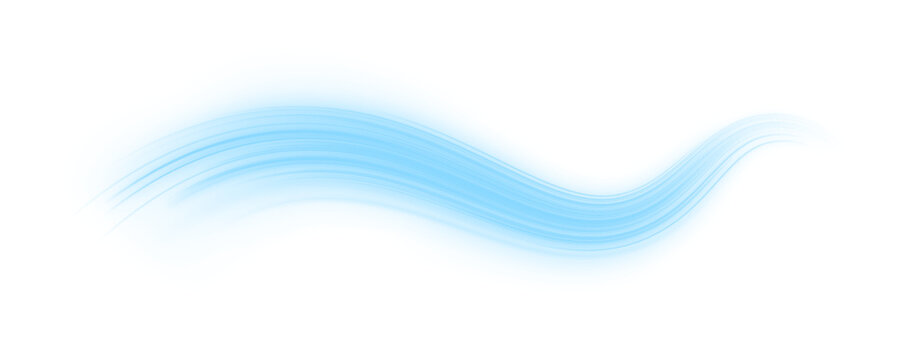 Cyan and teal curved lights streak diagonally across dark streets. Glowing particles scatter, showing motion and speed. Futuristic PNG for energetic city visuals.