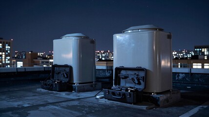 Obraz premium Rooftop Urban Hideout