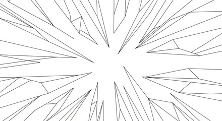 Fototapeta premium Abstract Geometric Lines Bursting Outward from Center