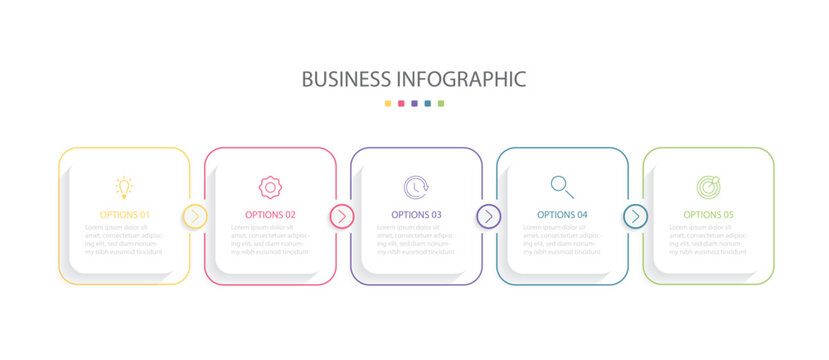 Steps business data visualization timeline process infographic template design .Business infographic template vector. Business data visualization.