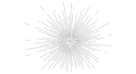 Fototapeta premium Abstract Starburst Bursting Rays on White Background