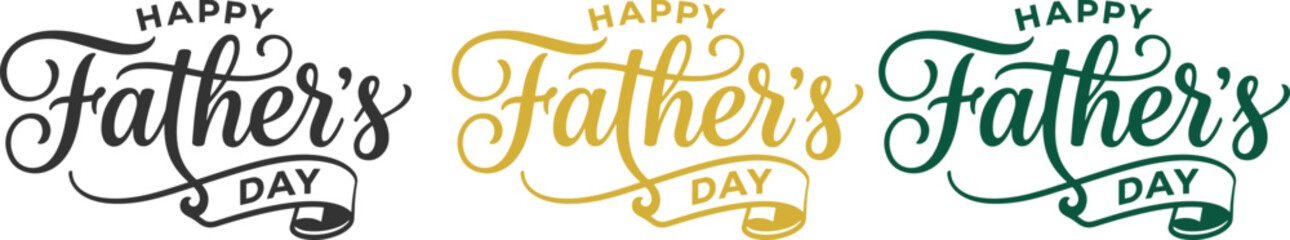Fototapeta premium Happy Father’s Day Greeting Card with Minimal Design and Copy Space