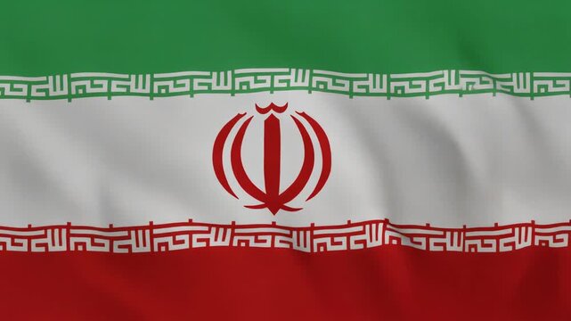 Wavy flag with green, white, & red